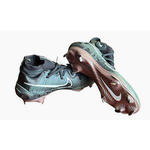 Nike Alpha Huarache NXT Black Metal Baseball Cleats - DJ6517-010 - Size 7